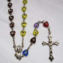 Acrylic beads rosary necklace