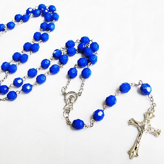 Acrylic beads rosary necklace,Acrylic beads rosario