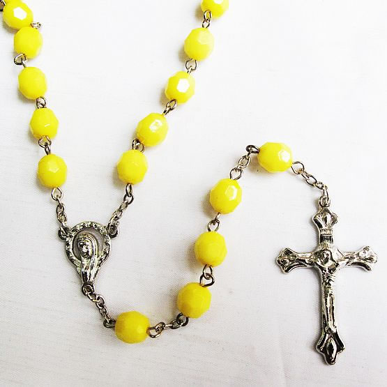 Acrylic beads rosary necklace,Acrylic beads rosary