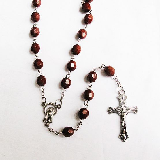 Acrylic beads rosary necklace,Acrylic beads rosary