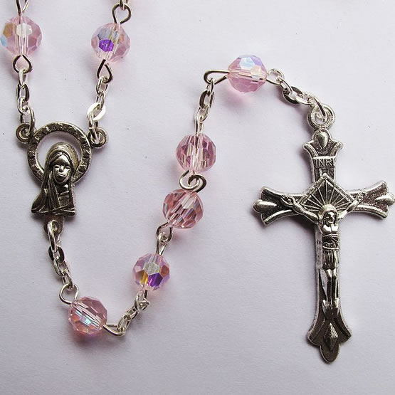 crystal beads rosary necklace,crystal beads rosary