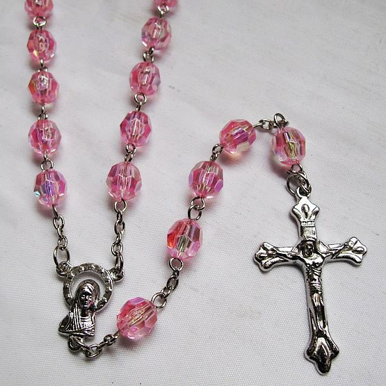 crystal beads rosary necklace,crystal beads rosary