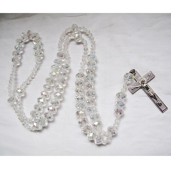 crystal beads rosary necklace,crystal beads rosary