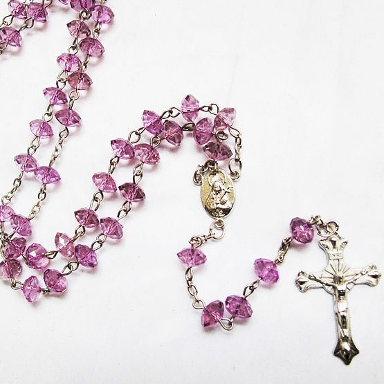 crystal beads rosary necklace,crystal beads rosary