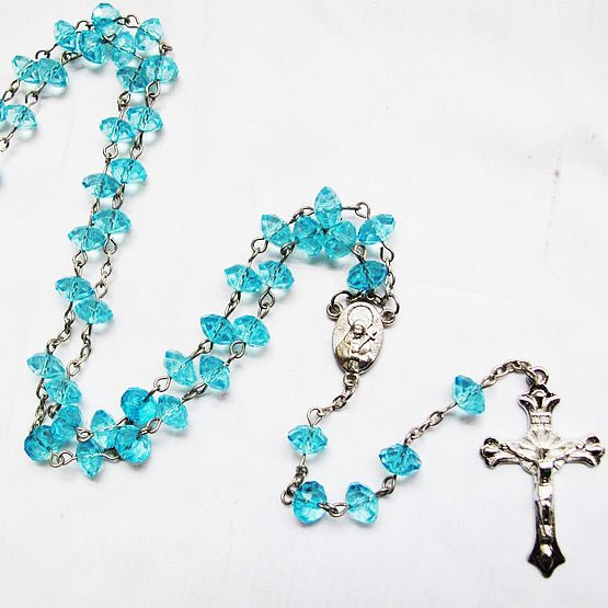 crystal beads rosary necklace,crystal beads rosary