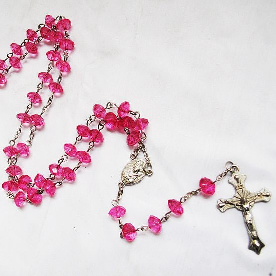 crystal beads rosary necklace,crystal beads rosary