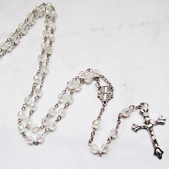 crystal beads rosary necklace,crystal beads rosary