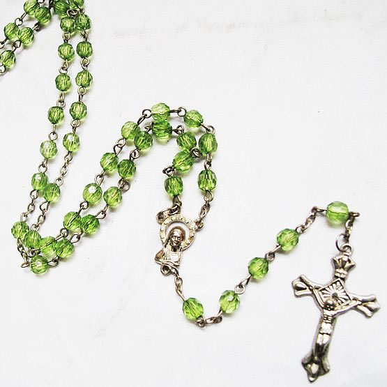 crystal beads rosary necklace,crystal beads rosary