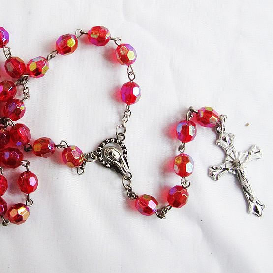 crystal beads rosary necklace,crystal beads rosary