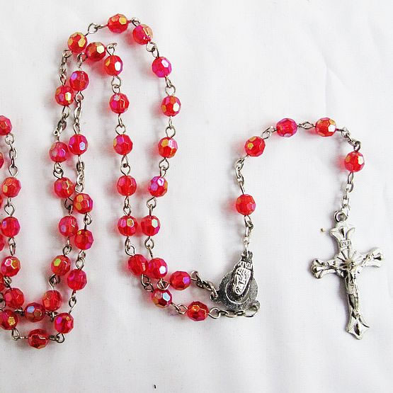 crystal beads rosary necklace,crystal beads rosary