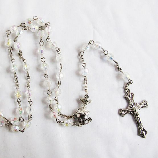 crystal beads rosary necklace,crystal beads rosary