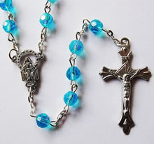 crystal beads rosary necklace