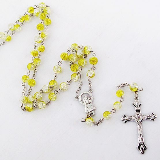 galss beads rosary necklace,galss beads rosary