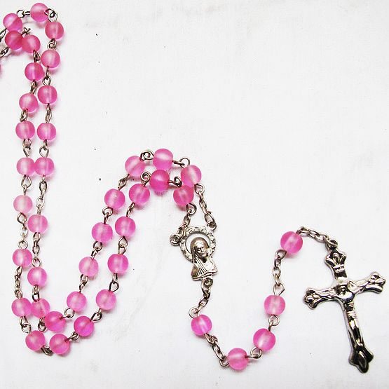 galss beads rosary necklace,galss beads rosary