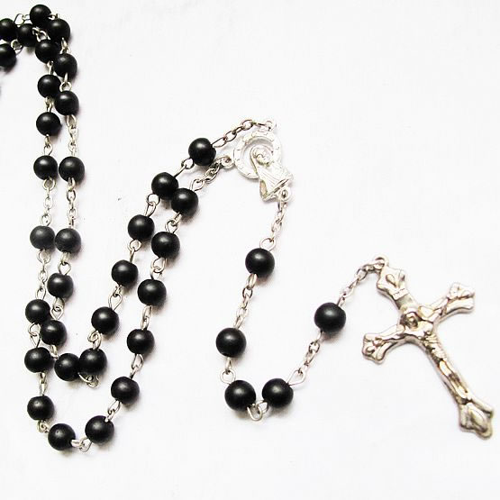 galss beads rosary necklace,galss beads rosary