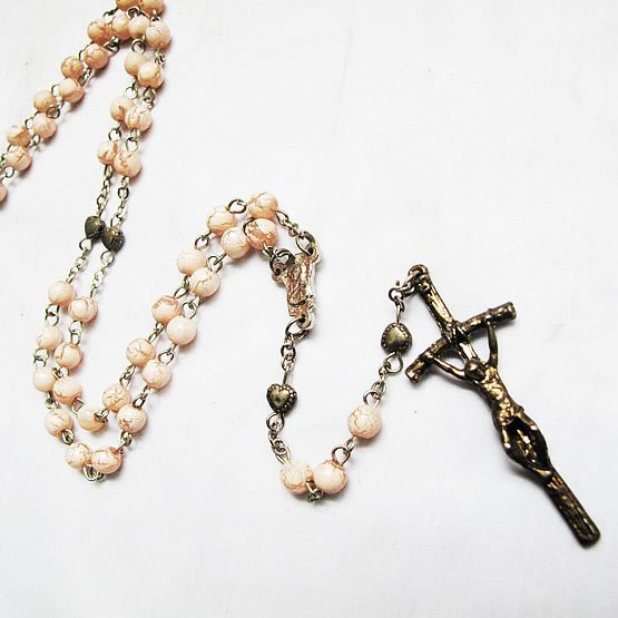 galss beads rosary necklace,galss beads rosary