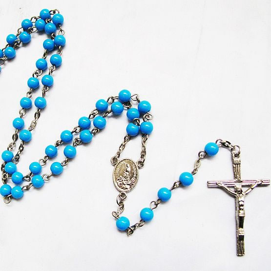 galss beads rosary necklace,galss beads rosary