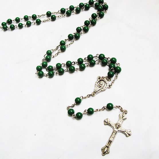 galss beads rosary necklace,galss beads rosary