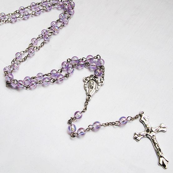 galss beads rosary necklace,galss beads rosary