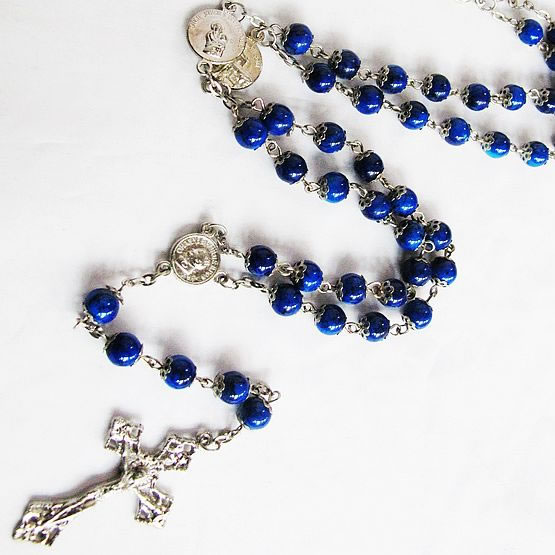 galss beads rosary necklace,galss beads rosary