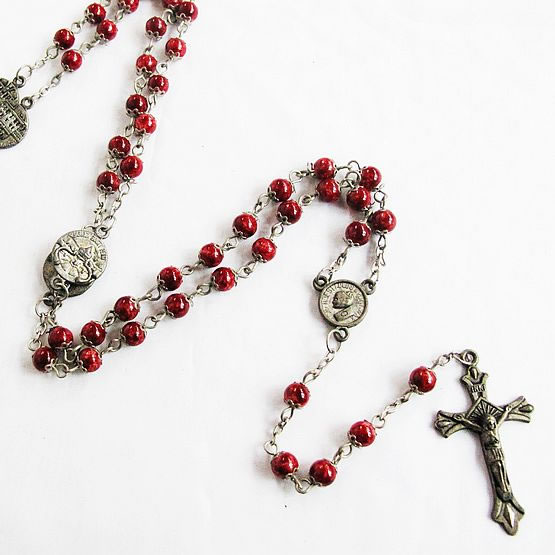 galss beads rosary necklace,galss beads rosary