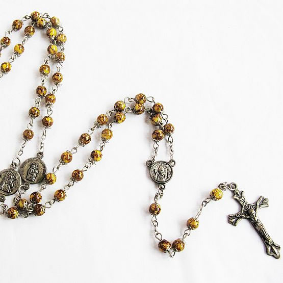 galss beads rosary necklace,galss beads rosary