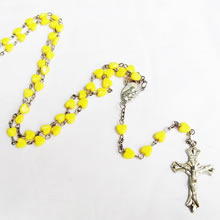 plastic beads rosary necklace