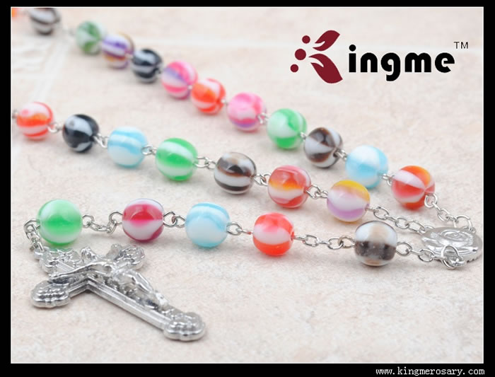 ,plastic beads rosary