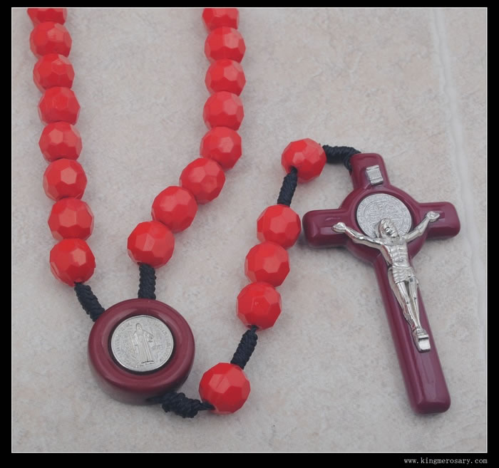 ,plastic beads rosary