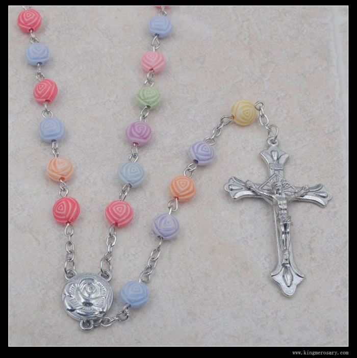 ,plastic beads rosary