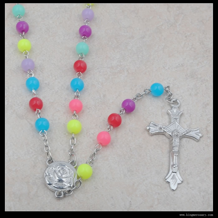 ,plastic beads rosary