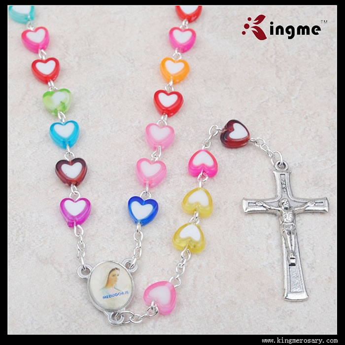 ,plastic beads rosary