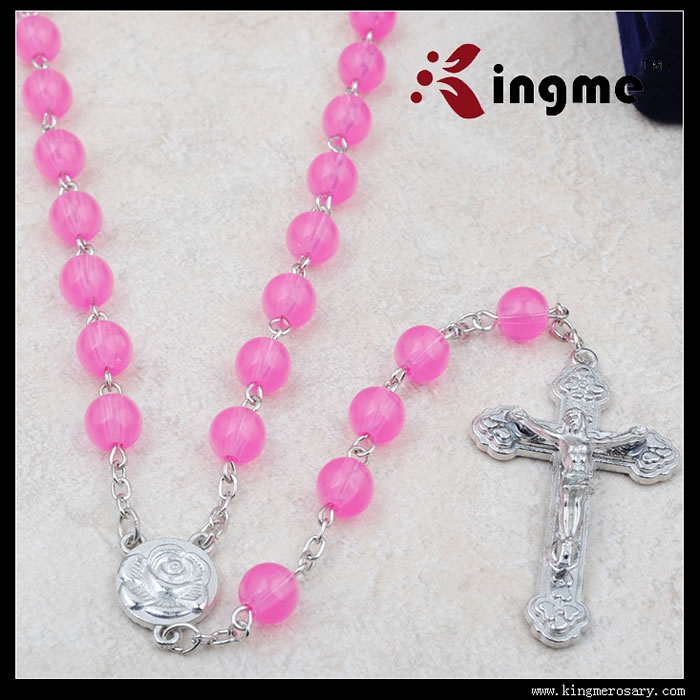 ,plastic beads rosary