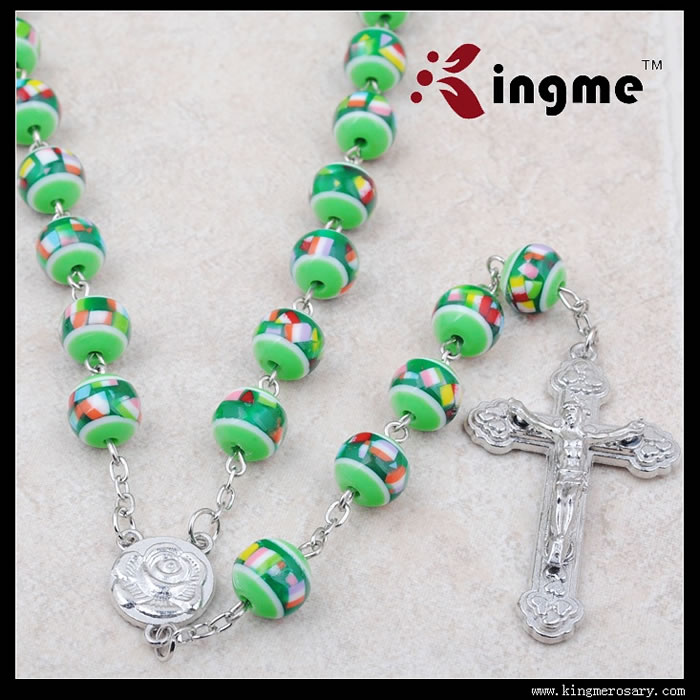 ,plastic beads rosary