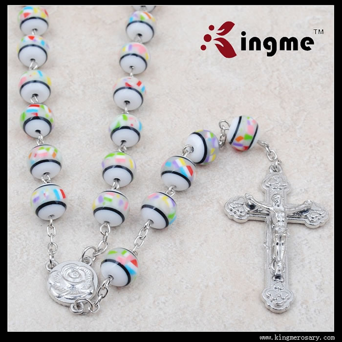 ,plastic beads rosary