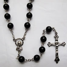 pearl beads rosary necklace