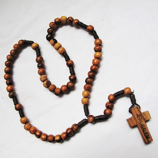 wooden rosary necklace,wooden rosary necklace