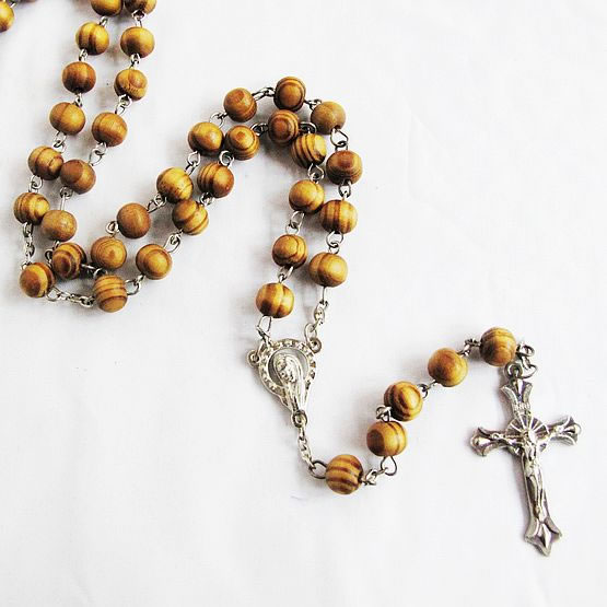 wooden rosary necklace,wooden rosary necklace