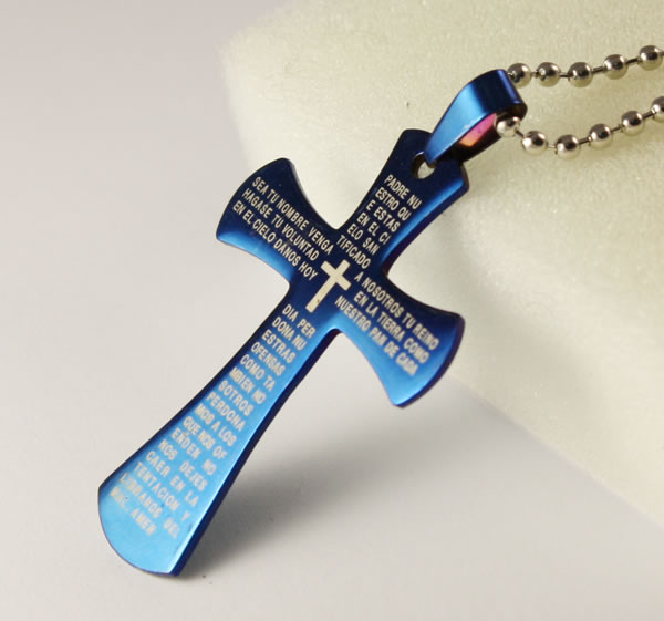 fashion Stainless steel cross,Moda De Acero Inoxidable De La Cruz