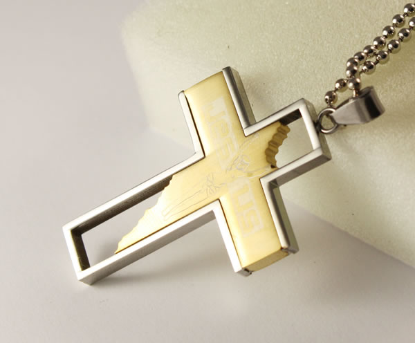 fashion Stainless steel cross,Moda De Acero Inoxidable De La Cruz