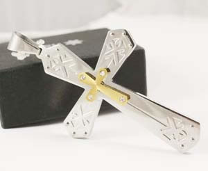 fashion Stainless steel cross,Moda De Acero Inoxidable De La Cruz