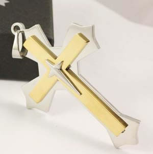 fashion Stainless steel cross,Moda De Acero Inoxidable De La Cruz