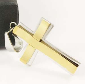 fashion Stainless steel cross,Moda De Acero Inoxidable De La Cruz